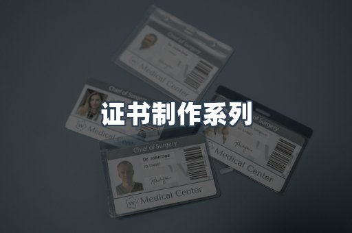 证书制作系列